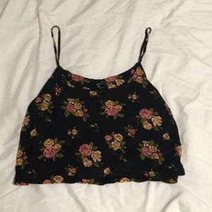 Flowery forever 21 crop top